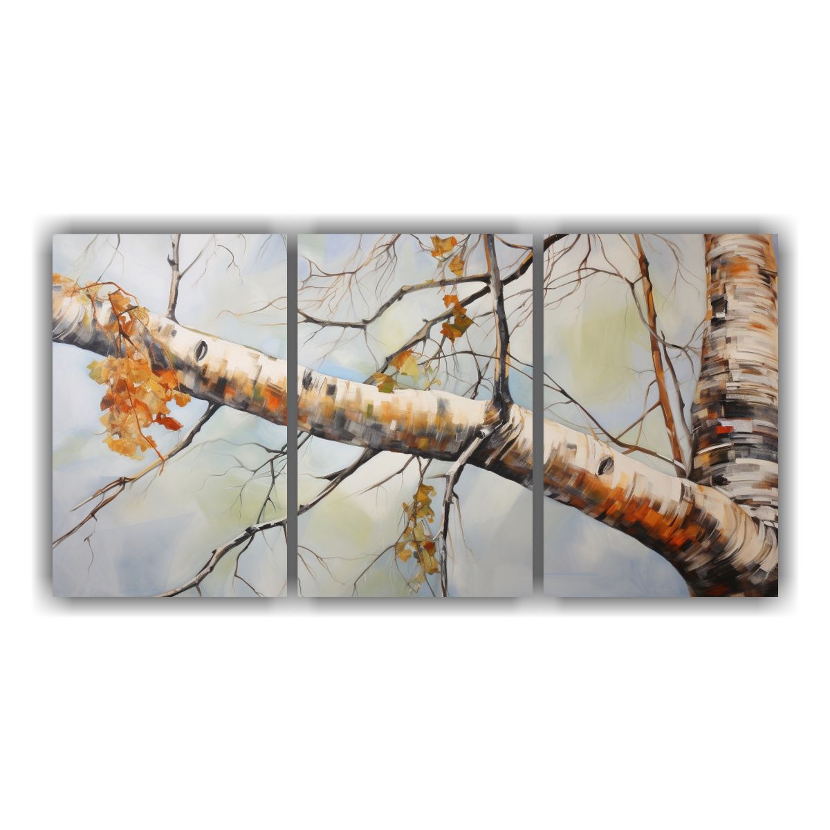 GENERICO - Pintura Abstracta De Abedul Con Composición De Luminosidad, 240x120cm