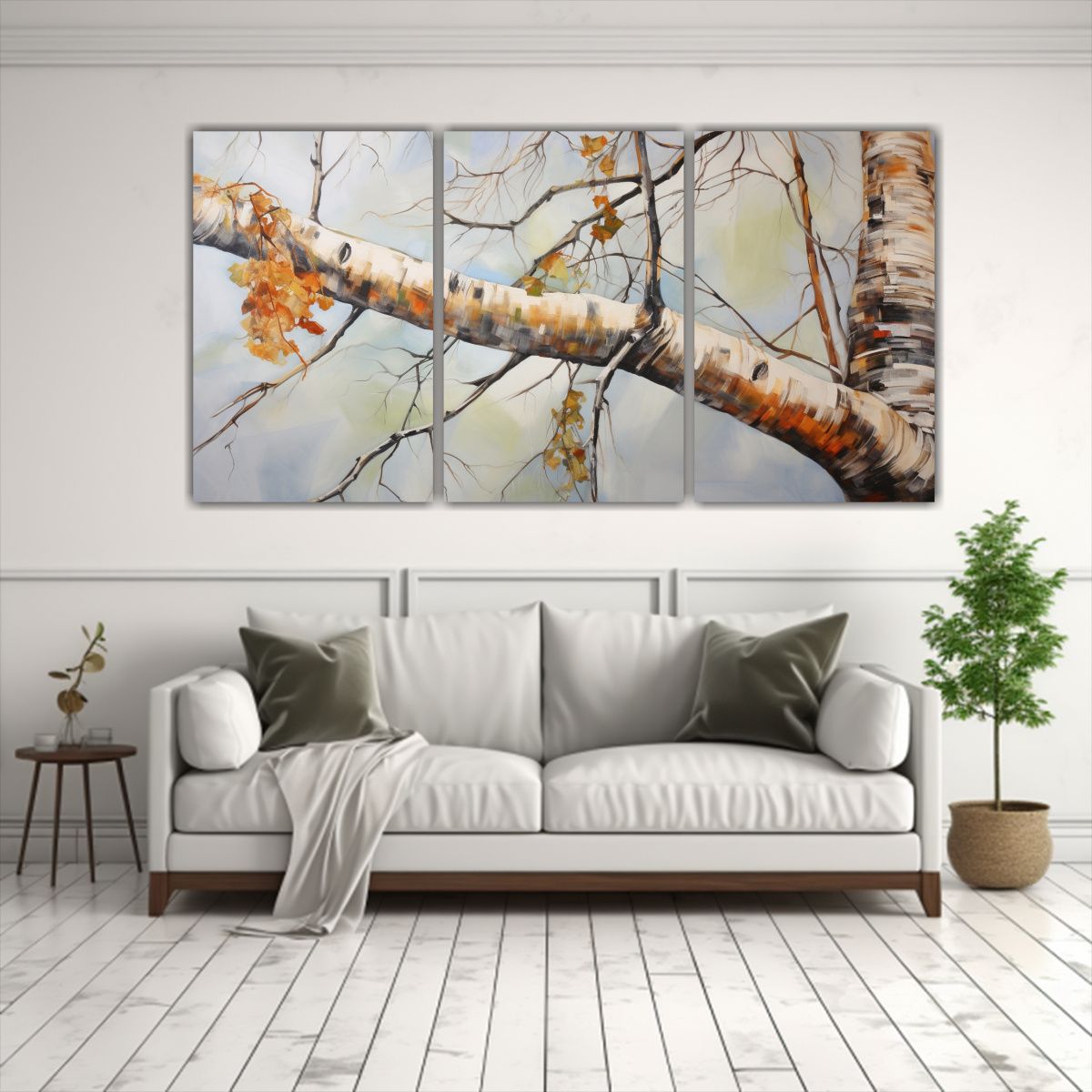 GENERICO - Pintura Abstracta De Abedul Con Composición De Luminosidad, 240x120cm