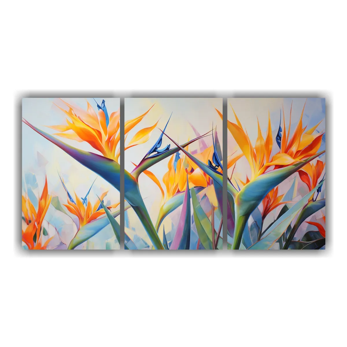 GENERICO - Pintura Abstracta De Flores Del Paraíso Alta Definición, M 240x120cm
