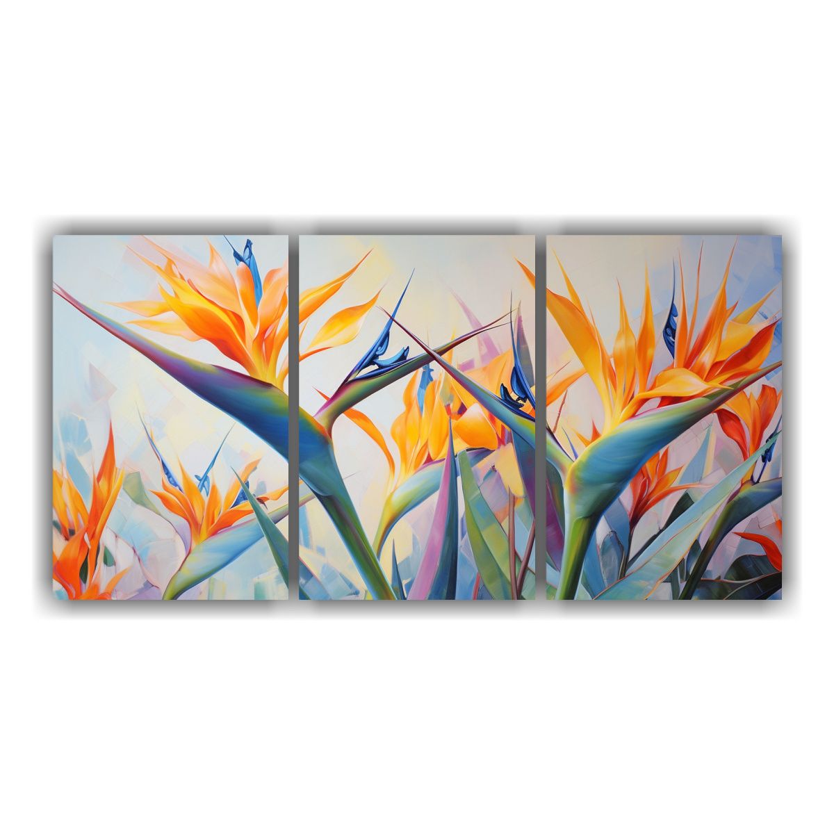 GENERICO - Pintura Abstracta De Flores Del Paraíso Alta Definición, M 240x120cm