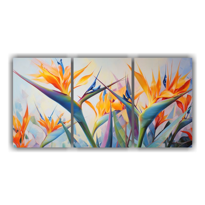 GENERICO - Pintura Abstracta De Flores Del Paraíso Alta Definición, M 240x120cm