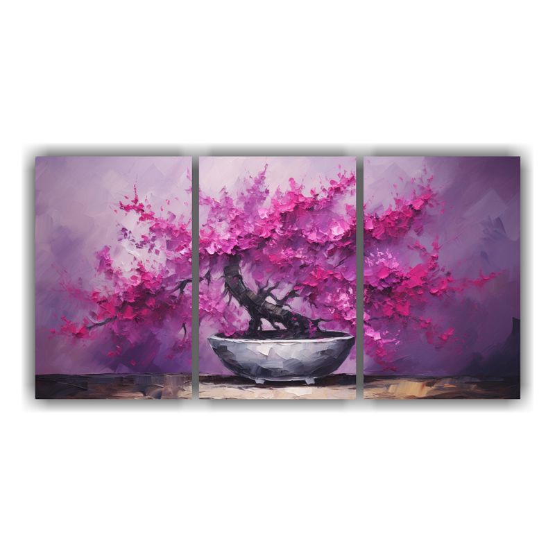 GENERICO - Lienzos De Tela Acuarela Duradero Con Bougainvillea Bonsái  240x120cm