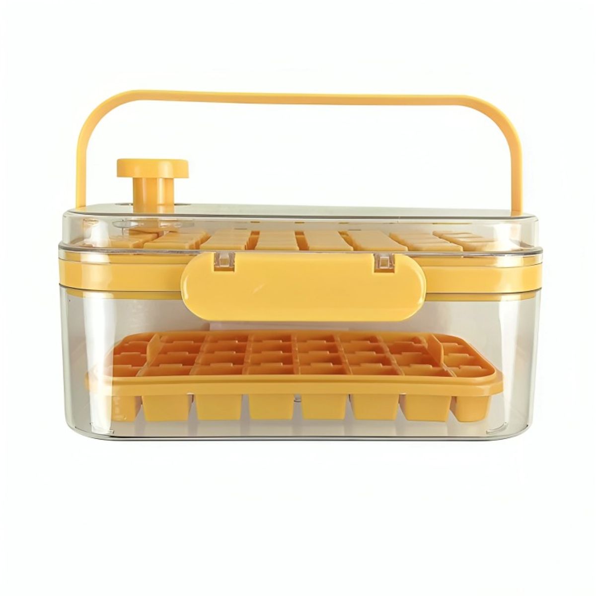 OEM - Cubetera Hielo Caja Doble Silicona Naranja