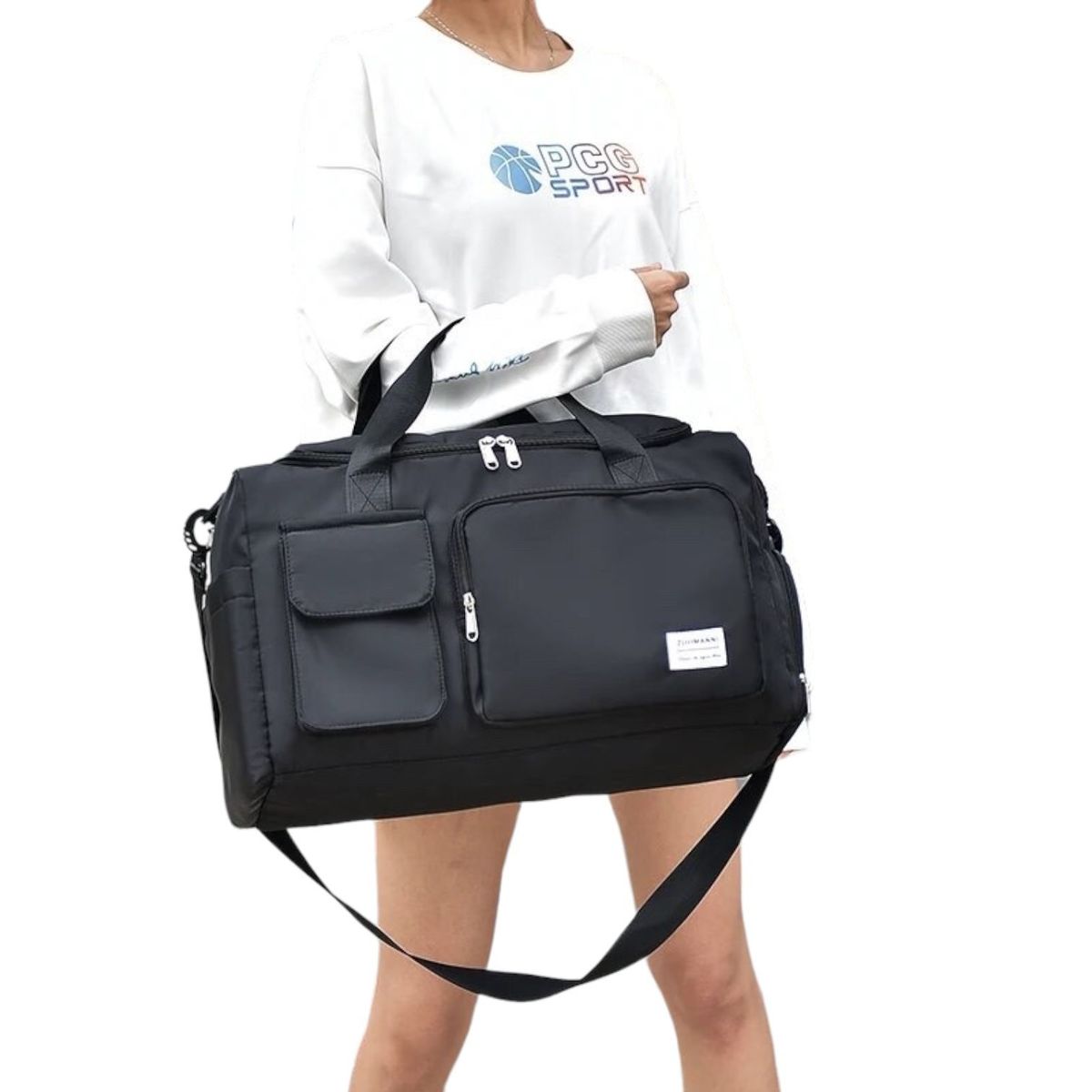 GENERICO - Bolso De Viaje Cabina De Avión Gym Yoga Negro 10kg