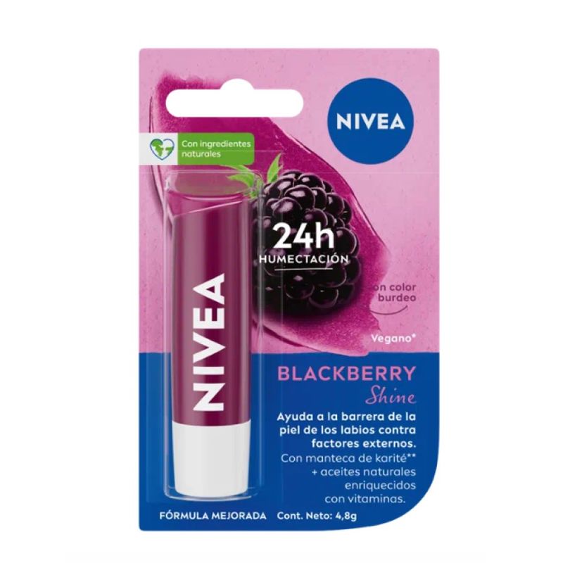 NIVEA - Balsamo Labial Nivea Blackberry Shine