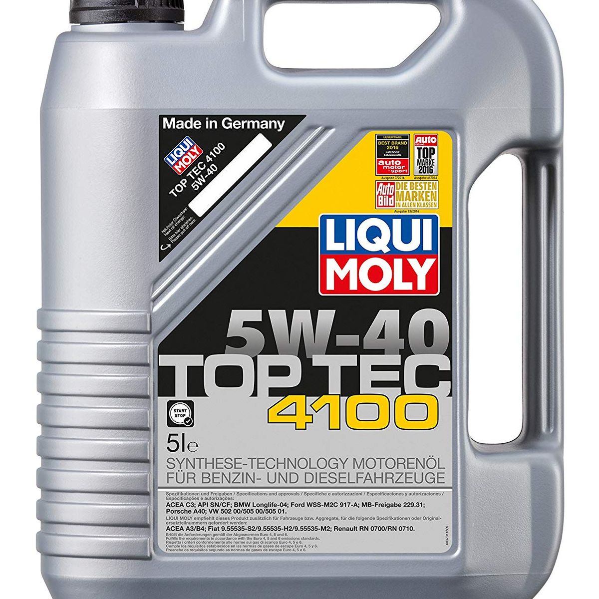 LIQUI MOLY - ACEITE 5W-40 5 LT TOC TEC 4100 LIQUI MOLY