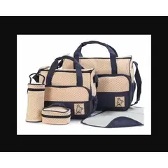 GENERICO - Bolso Maternal 5 Piezas Mudador