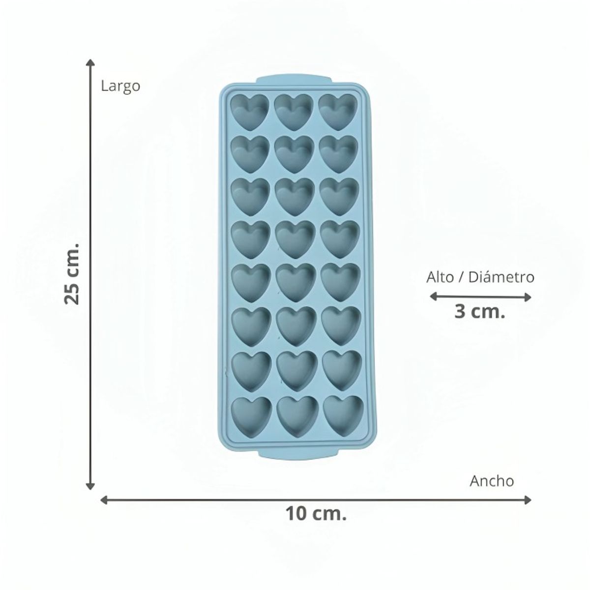 OEM - Cubetera Hielo Corazón Azul