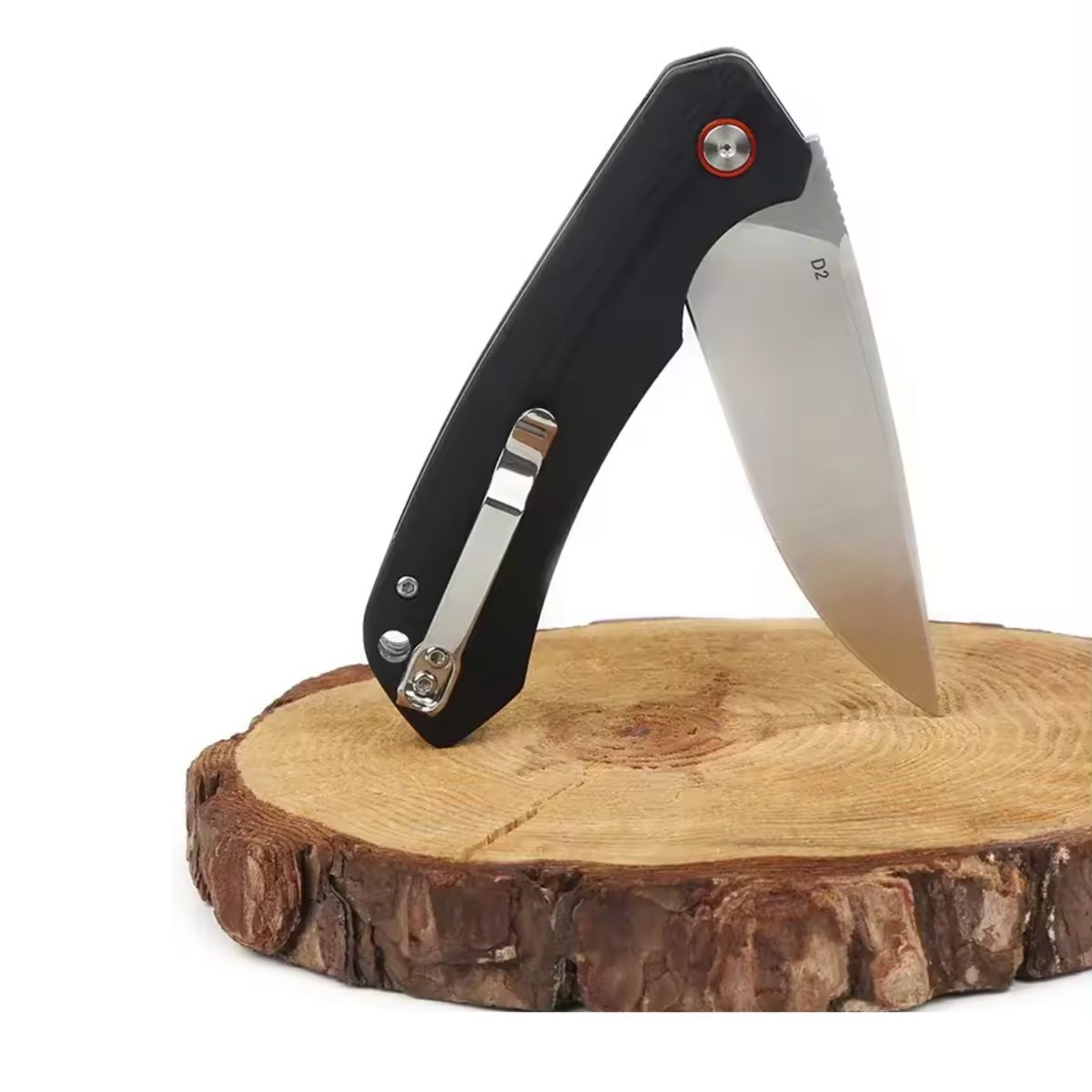 KOYAM - Cuchillo plegable Acero D2 y mango G10 - Verde