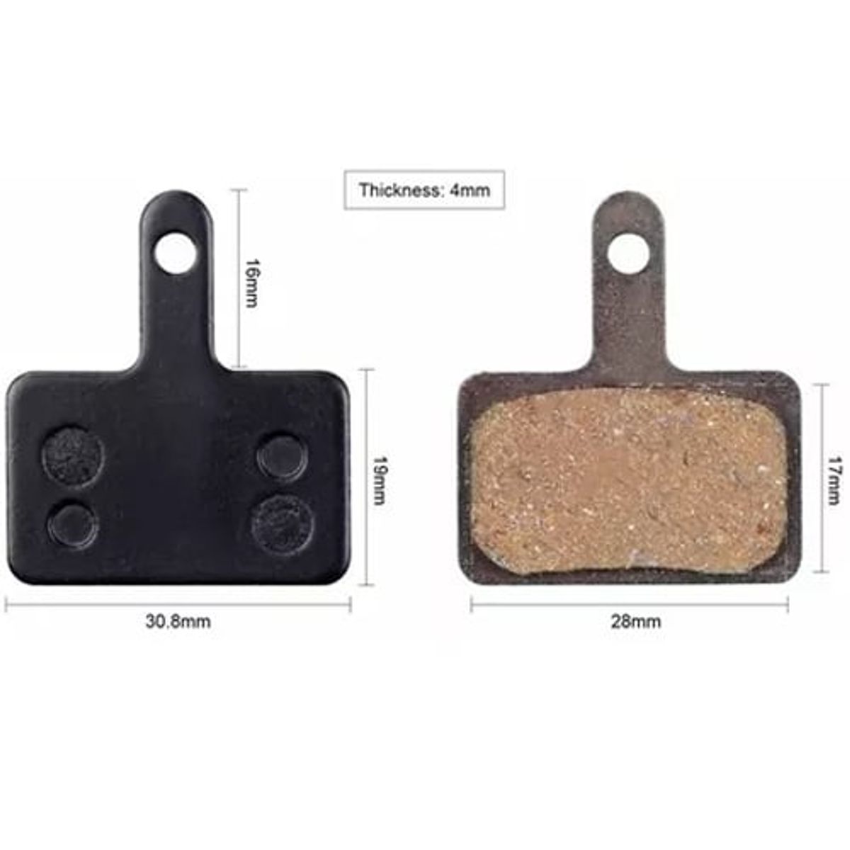 GENERICO - 4 Juegos Balatas Shimano B01s Tektro M315 M355 M395 Mt200