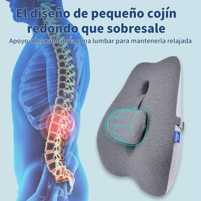 Imagen 2 del producto Cojin Soporte Espalda Corrector Lumbar Silla Auto Oficina