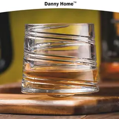 DANNY HOME - Set de 4 Vasos Tornado Giratorio de 320 ml
