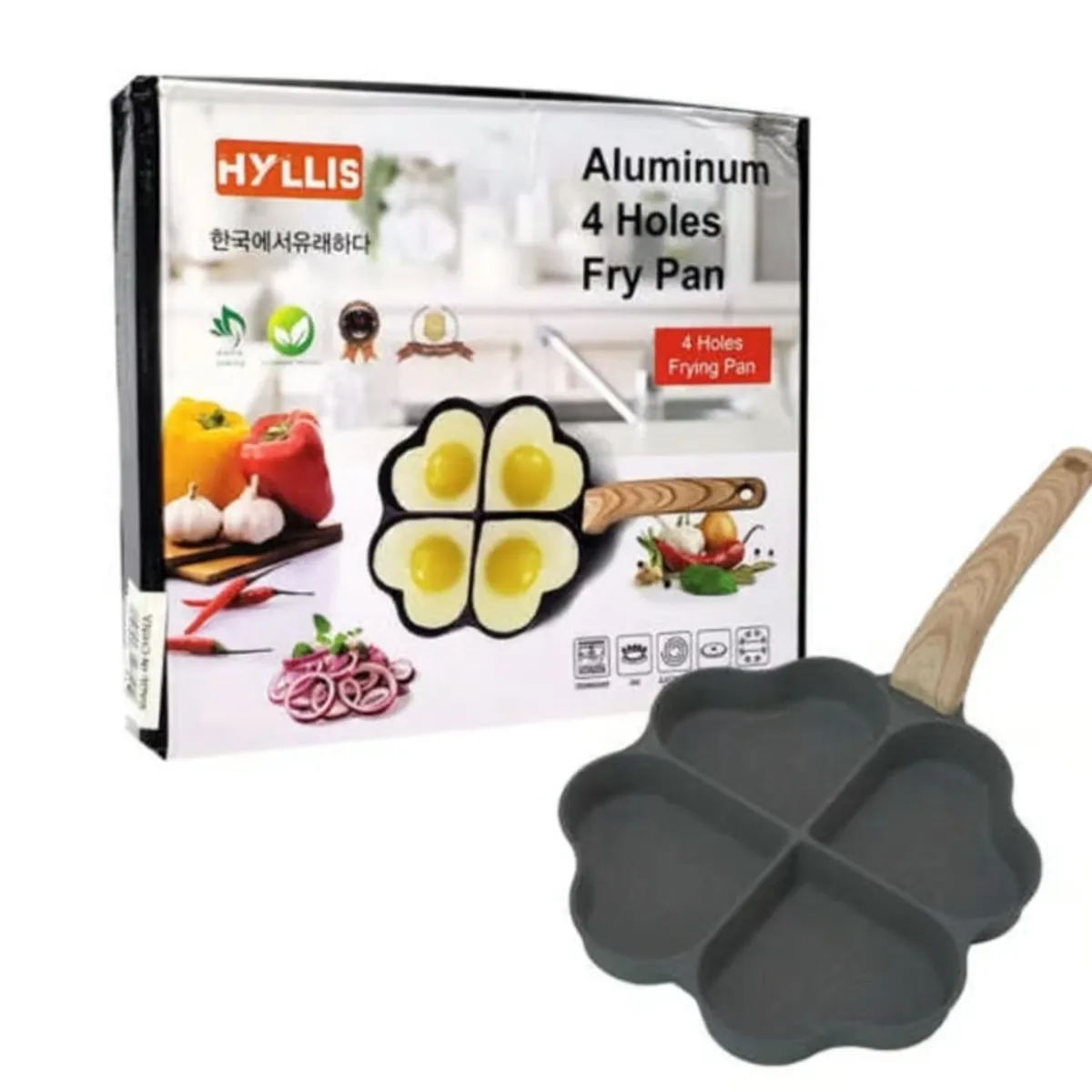 GENERICO - Sartenes Sartén antiadherente de palanca Mango de madera