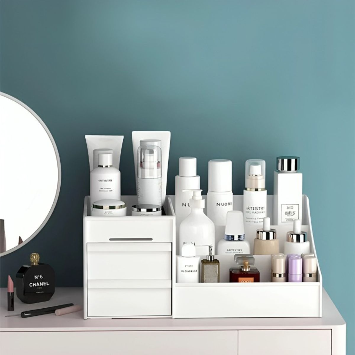 OEM - Organizador 3 Cajones Chico Blanco