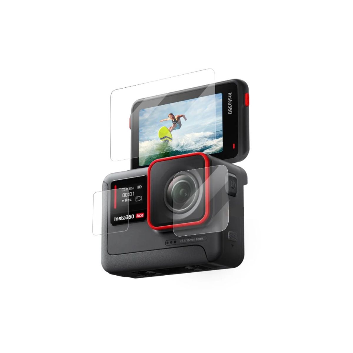 TELESIN - Lamina de Vidrio Templado para Insta360 Ace - Telesin