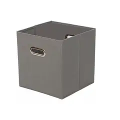 XTECH - Set 3 Cajas Asas Organizadoras De Tela Plegables Cubos GRIS