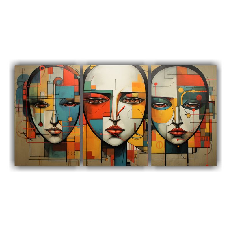 GENERICO - Cuadros Fotografía Elegancia Arte Abstracto Mujeres 240x120cm