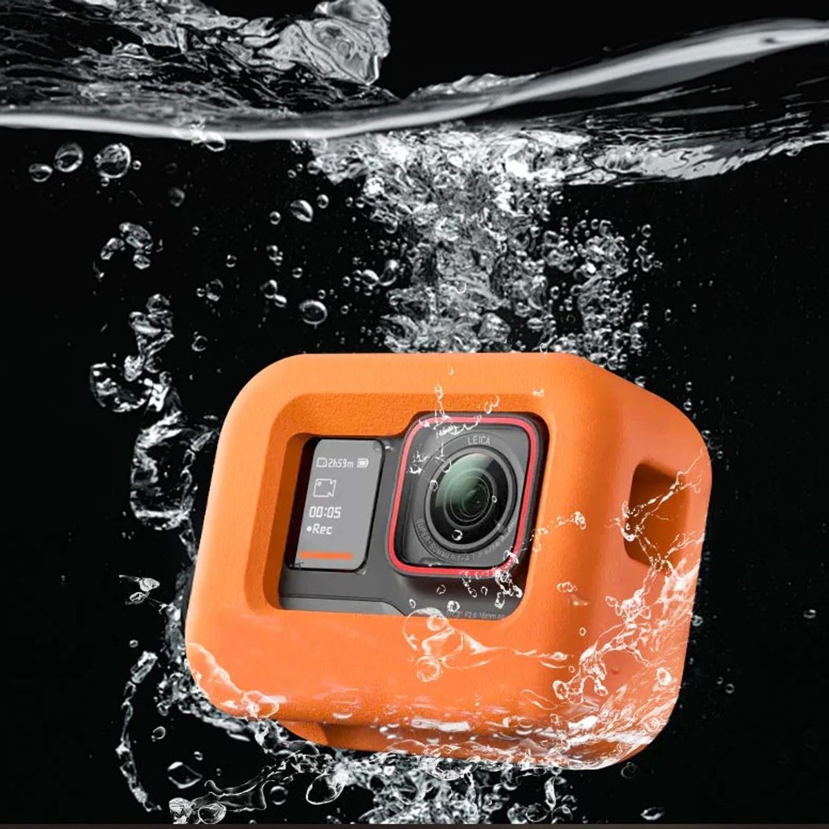 TELESIN - Funda Flotante Naranja para Insta360 Ace - Ace pro - Telesin