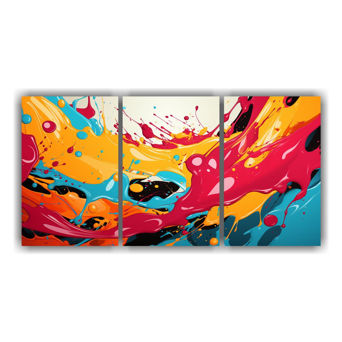 GENERICO - Artes Pared Acuarela Estética Abstracta Estilo Popart Color 240x120cm