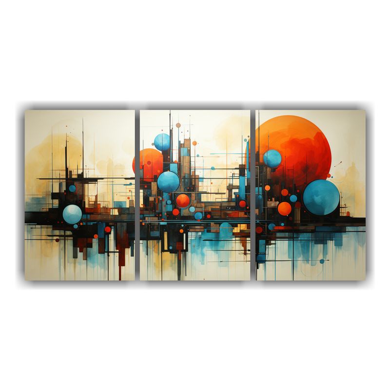 GENERICO - Artes De Pared Abstractas Estilo Street Art De Jan Munro 240x120cm
