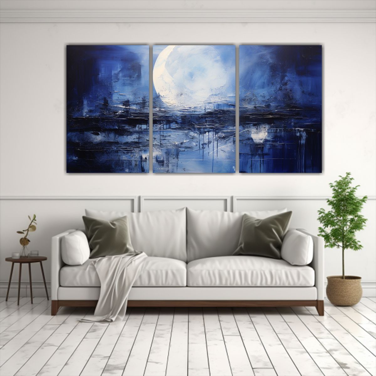 GENERICO - Pinturas Decorativas En Bastidor: Interpretación Abstracta  240x120cm