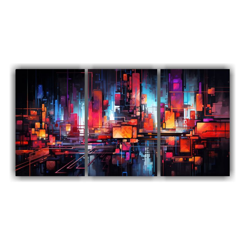 GENERICO - Pinturas Decorativas Alegres De Lienzo Con Interpretación A 240x120cm