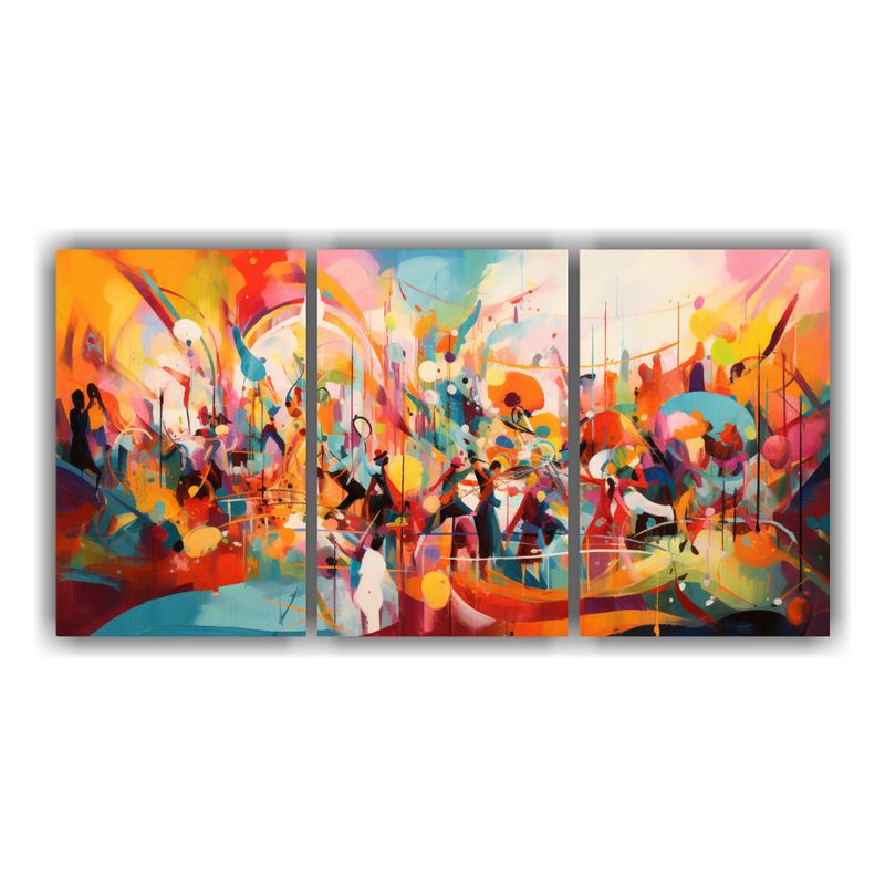 GENERICO - Pinturas De Tela Conceptual De Carnaval Abstracto. 240x120cm