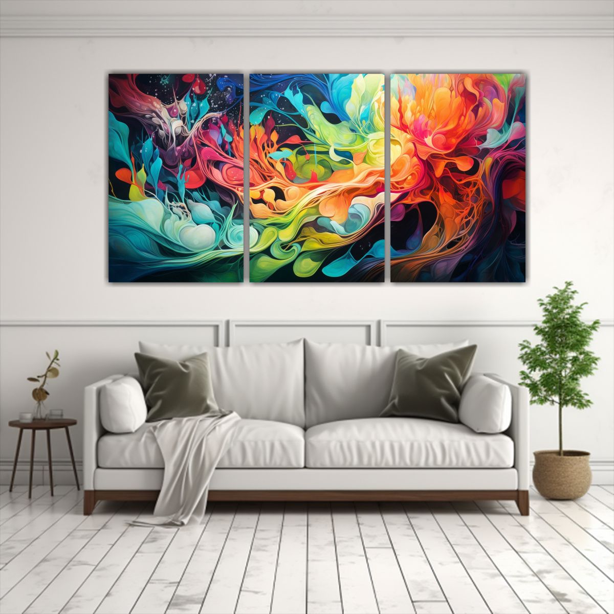 GENERICO - Pinturas De Decoración Abstracta Clásica Fusionando Emocio 240x120cm