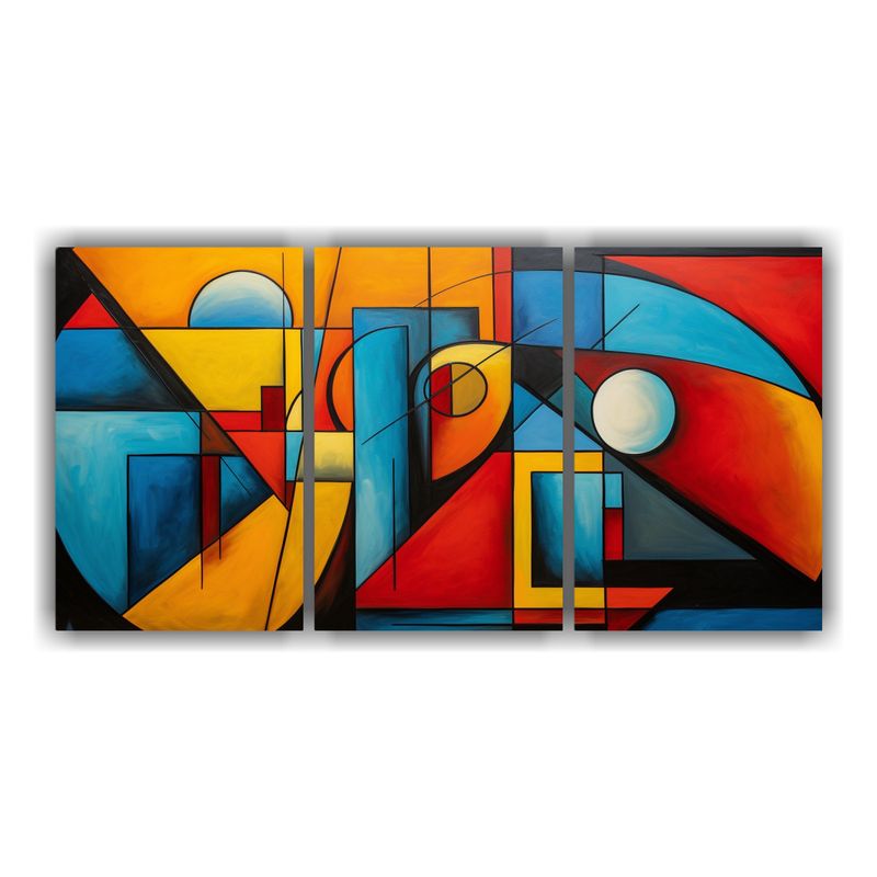 GENERICO - Cuadro Abstracto Resistente En Bastidor De Tela Expresión F 240x120cm