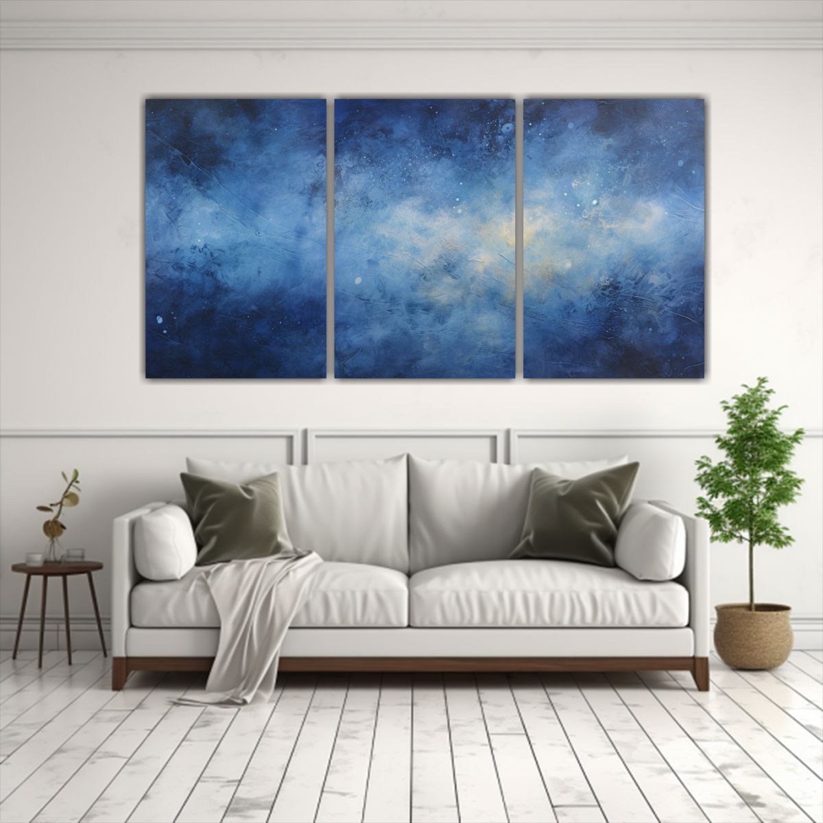 GENERICO - Pinturas Abstractas De Lienzo: Viaje Cósmico En El Espacio  240x120cm