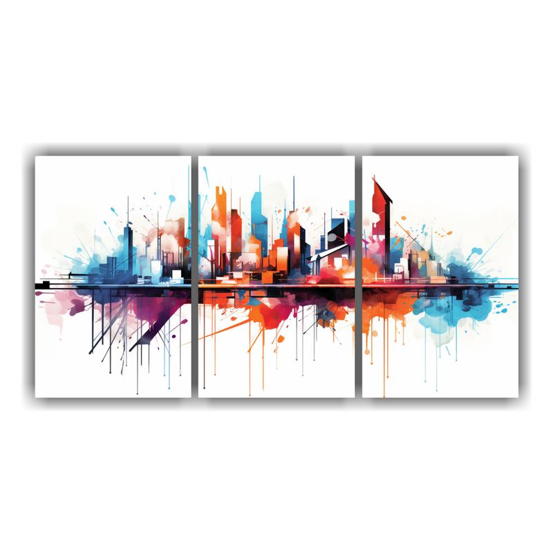 GENERICO - Pinturas Decorativas De La Energía Abstracta De Una Ciudad  240x120cm