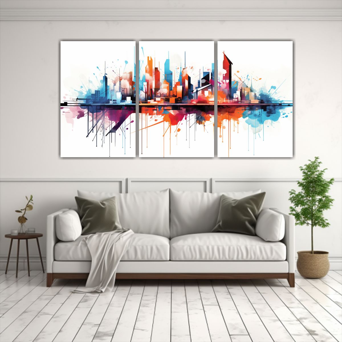 GENERICO - Pinturas Decorativas De La Energía Abstracta De Una Ciudad  240x120cm
