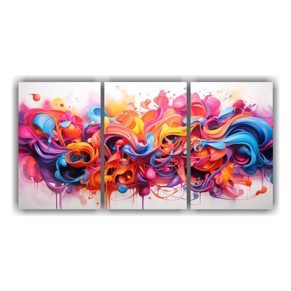 GENERICO - Pintura Decorativa Abstracta Inspirada En La Energía Del Ex 240x120cm