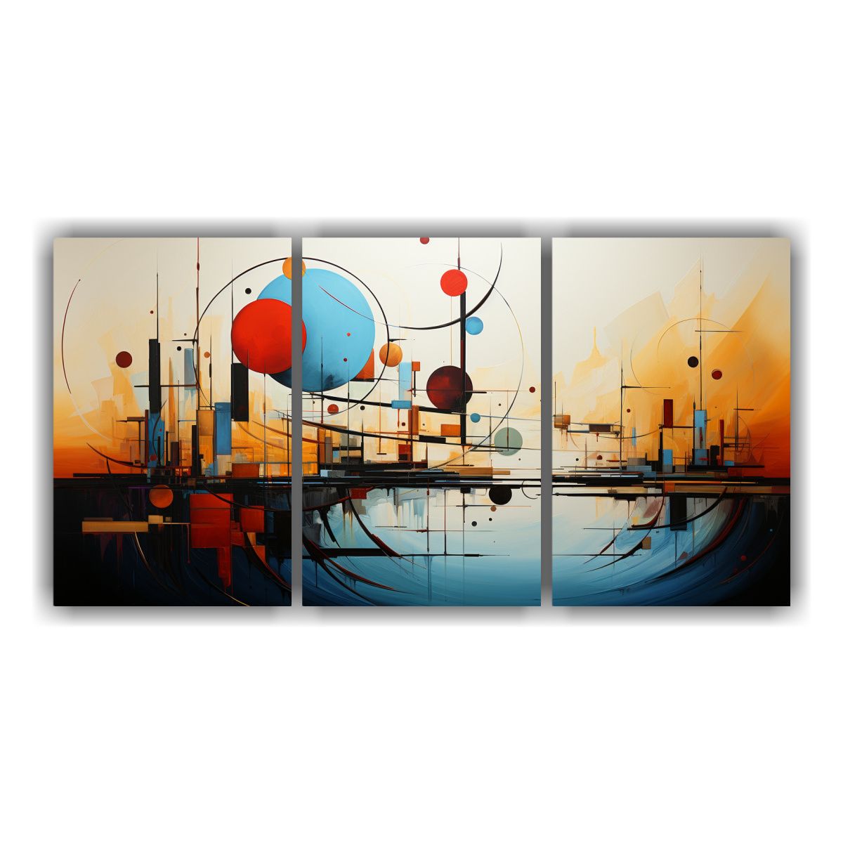 GENERICO - Pinturas Decorativas Abstractas En Forma De Estrellas 240x120cm