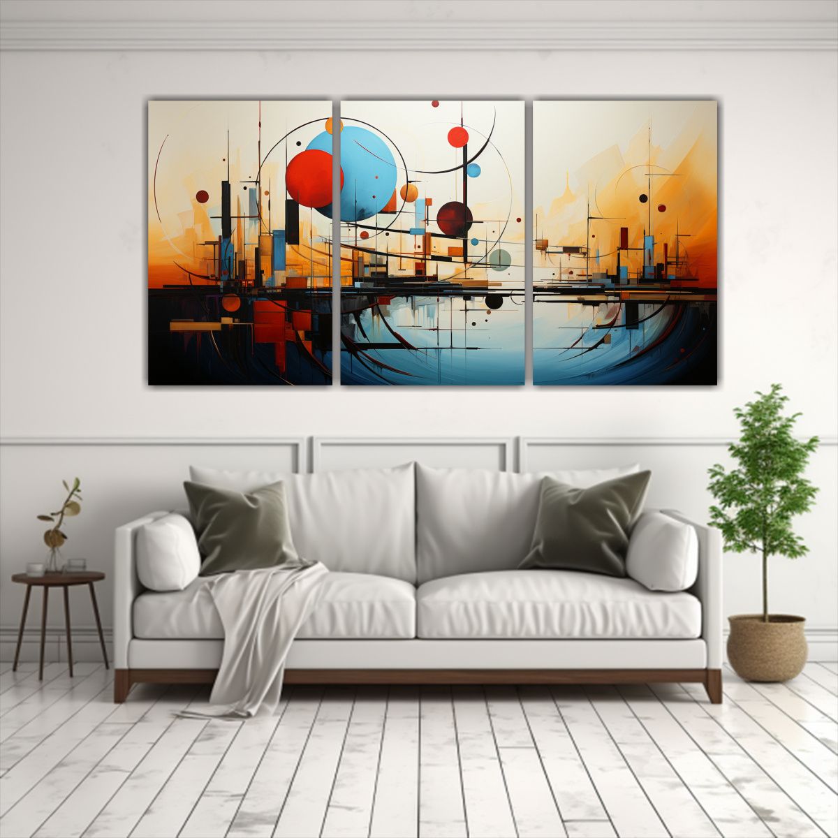 GENERICO - Pinturas Decorativas Abstractas En Forma De Estrellas 240x120cm