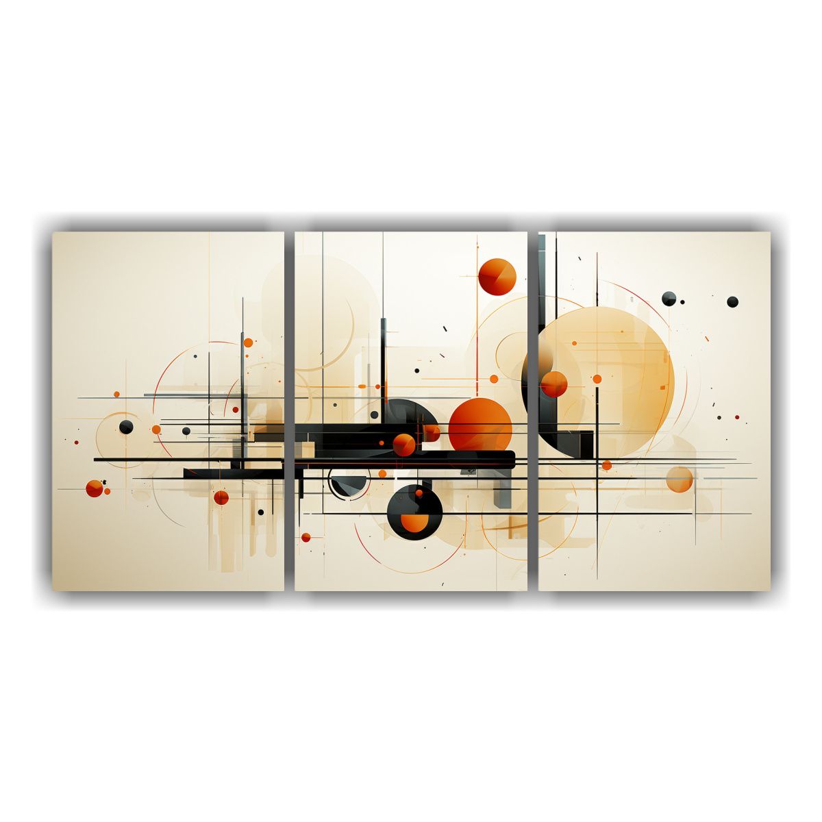 GENERICO - Conjunto 3 Telas En Bastidor Tela Sublimada Para Cuarto Esti 240x120cm