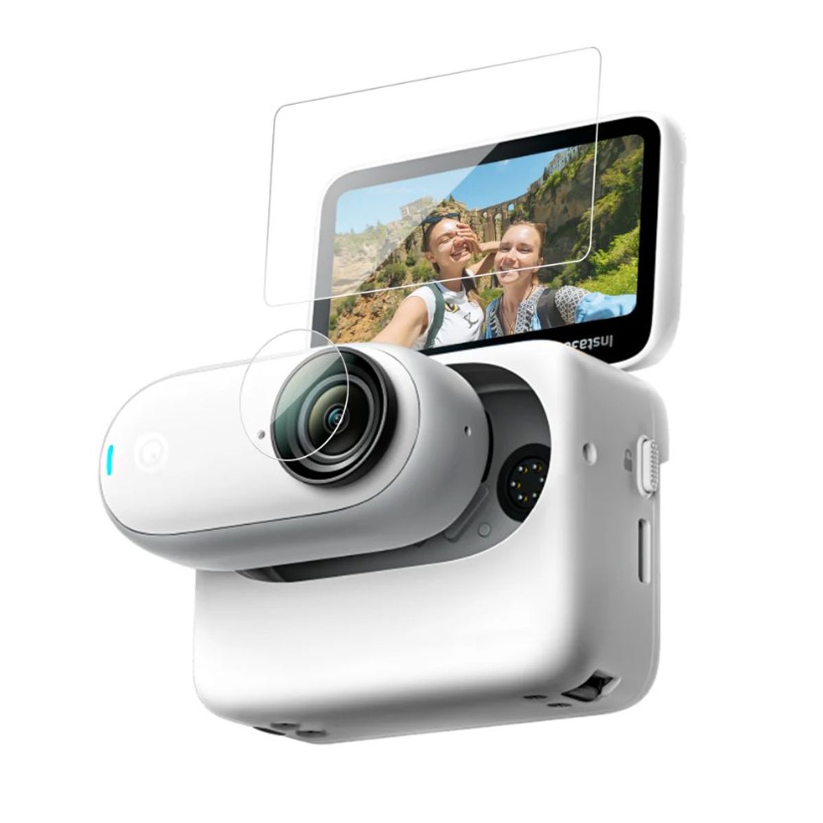 TELESIN - Lamina de Vidrio Templada para Insta360 GO 3 - Telesin