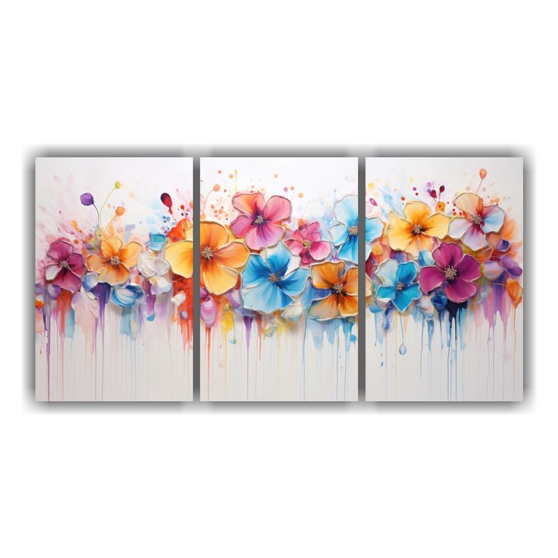 GENERICO - Pintura Acrílica Enigmática En Lienzo Blanco 240x120cm