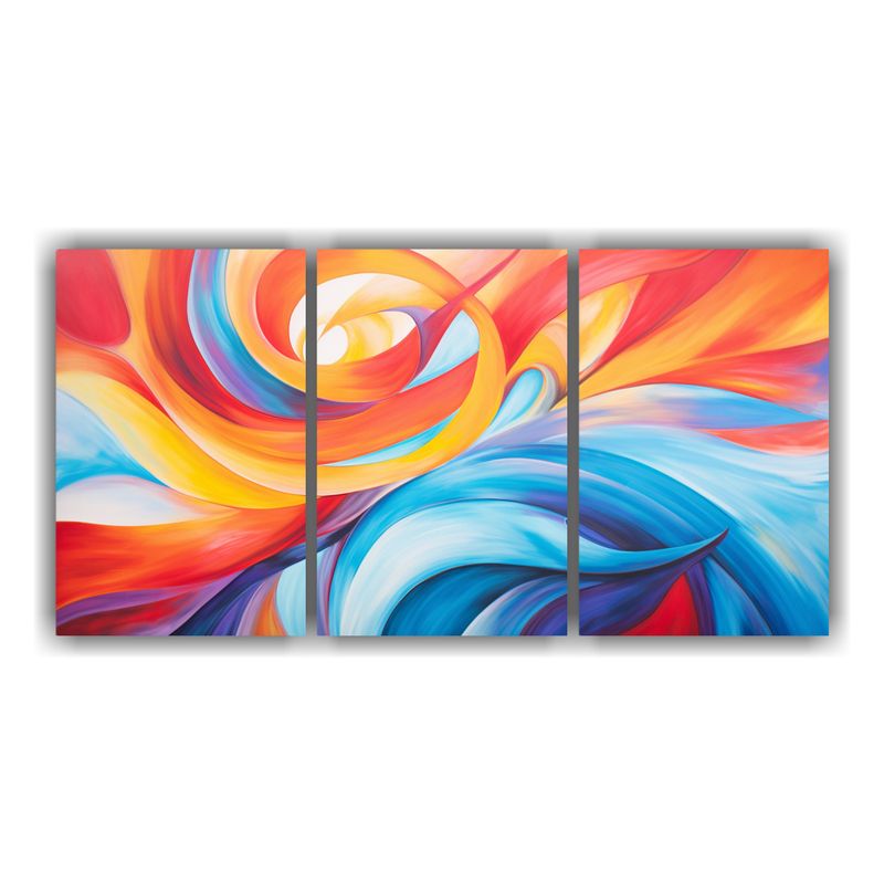 GENERICO - Pinturas De Decoración Con Whirling Abstract Patterns En Di 240x120cm