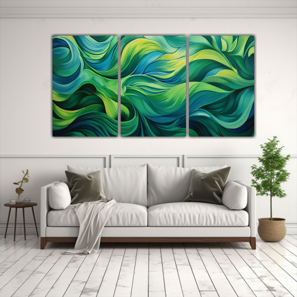 GENERICO - Pinturas Decorativas Con Patrones Abstractos Giratorios En T 240x120cm