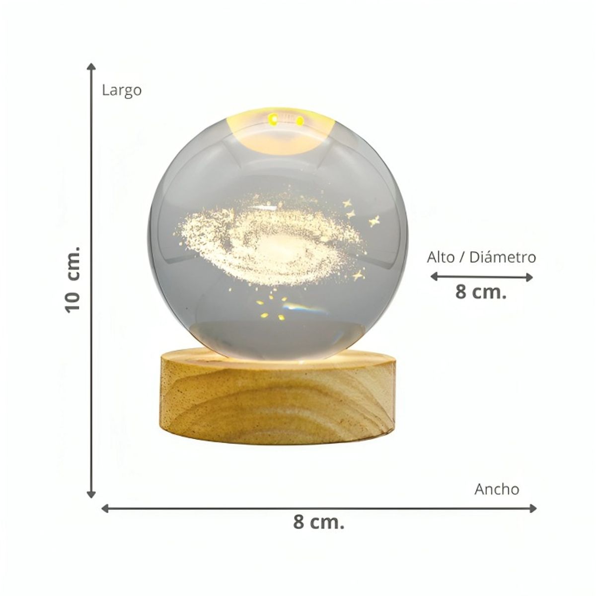 OEM - Lampara Bola de Cristal Galaxia