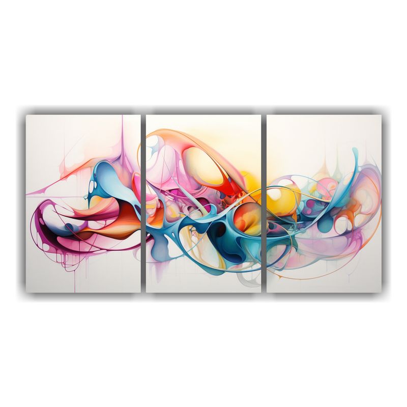 GENERICO - Pinturas Eróticas Abstractas En Bastidor: Arte Callejero De 240x120cm