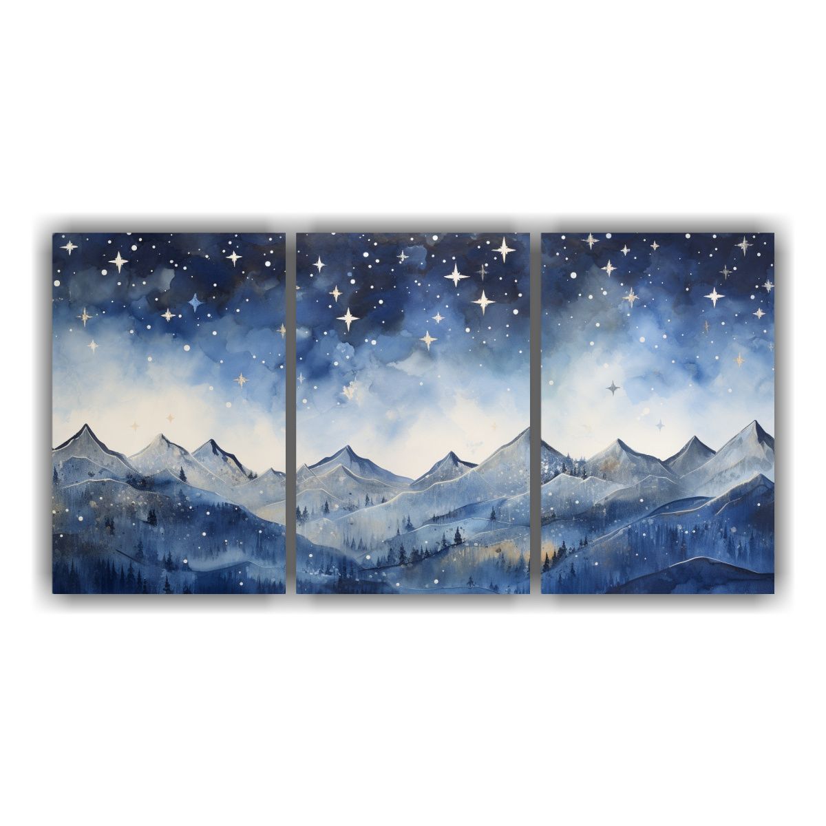 GENERICO - Paisaje Montaña Con Estilo Elegante En Decoraciones Pintura 240x120cm