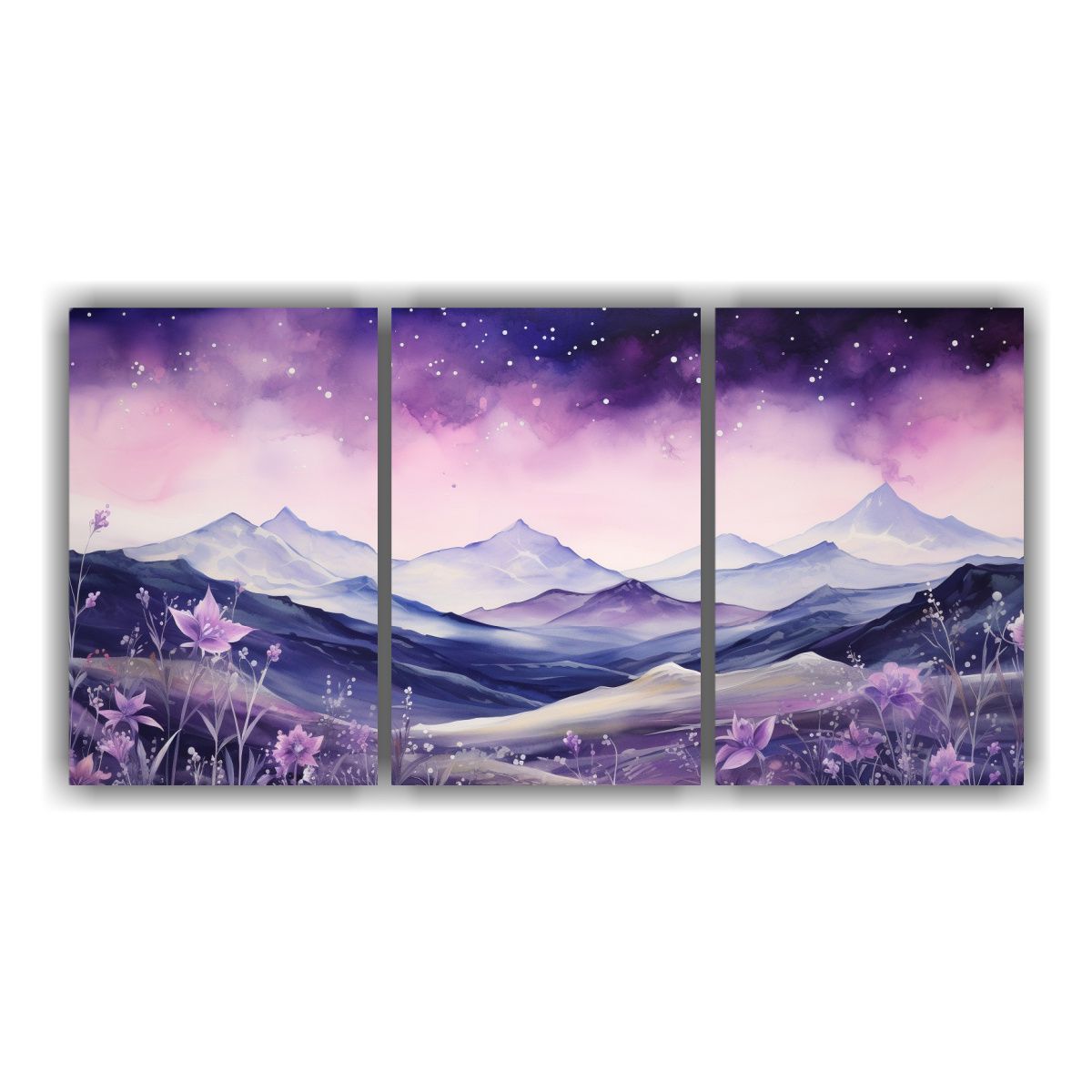 GENERICO - Cuadros Abstracto Adorno Paisaje De Montaña Con Estilo Eleg 240x120cm