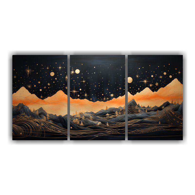 GENERICO - Pintura Decorativa De Paisaje De Montaña Con Estilo Elegant 240x120cm