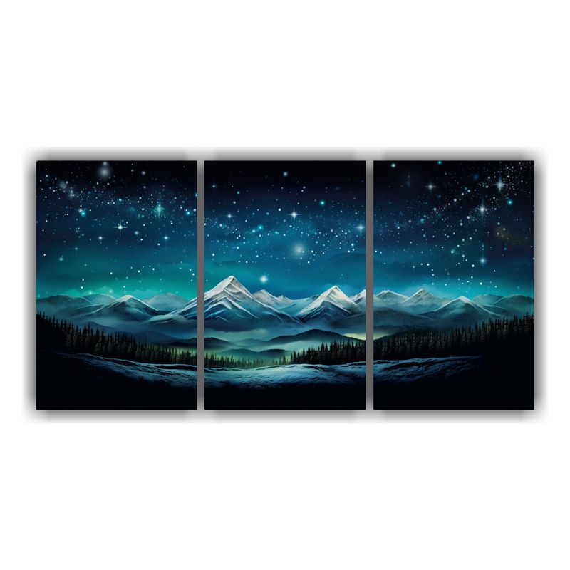 GENERICO - Lienzos De Tela Simetría Montaña Con Estilo Elegante 240x120cm