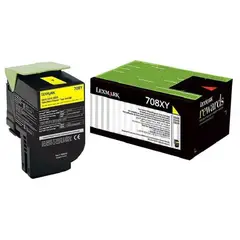 LEXMARK - Cartucho de Tóner 70C8XY0 pág. 4.000 Amarillo Alto Rendimiento