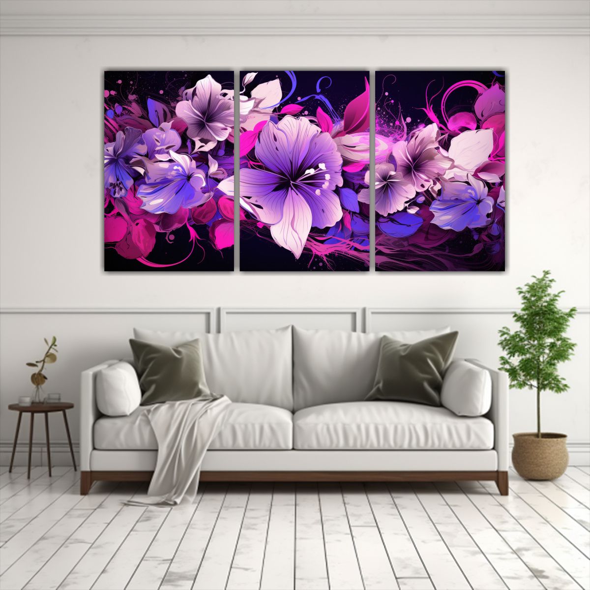 GENERICO - Pinturas Decorativas Con Atmósfera Neonoir En Estilo De Pin 240x120cm