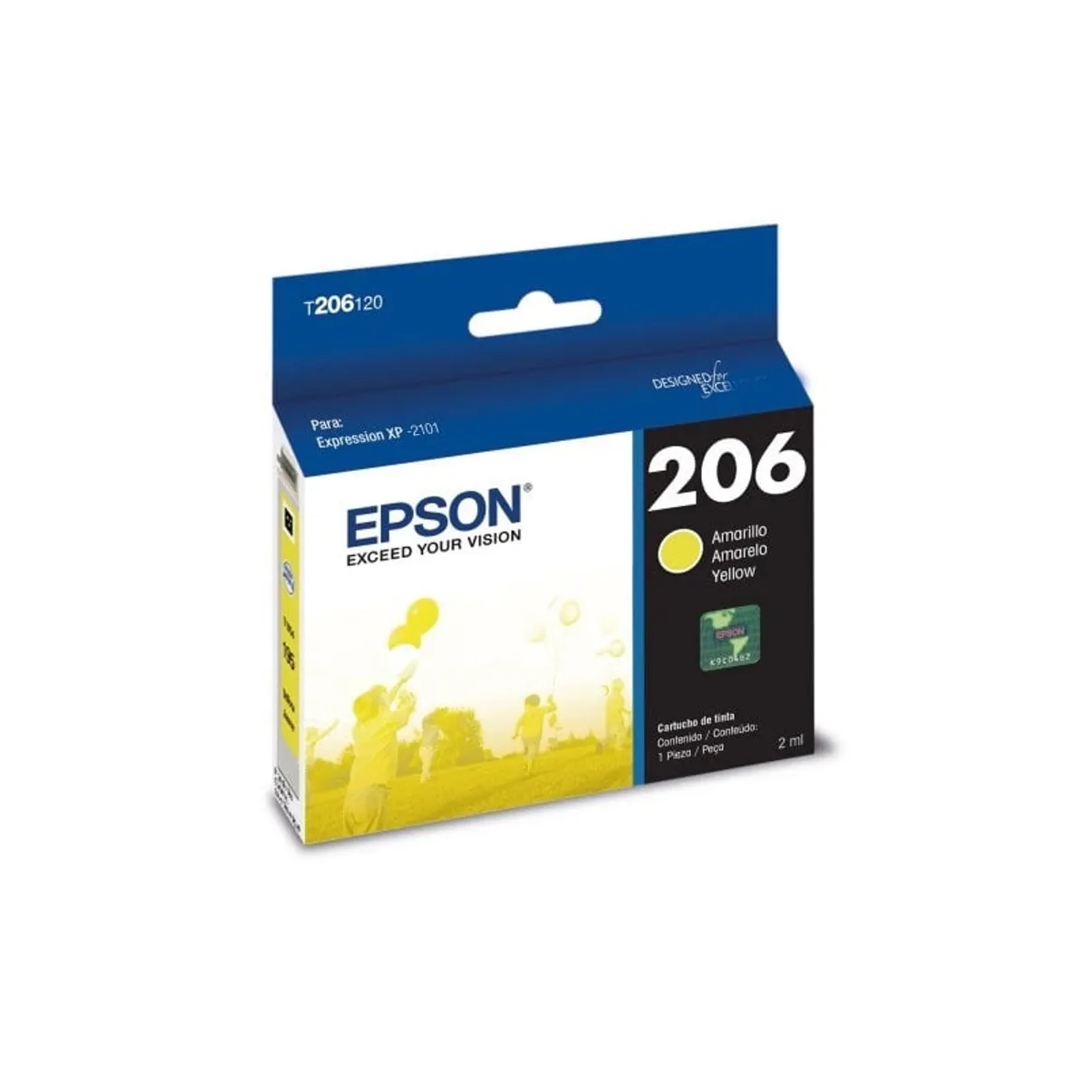 EPSON - Cartucho de Tinta Epson T206 2ml pág. 200 Amarillo T206420-AL