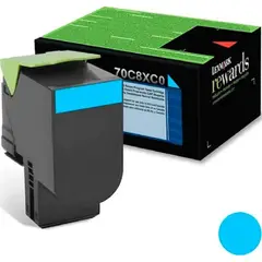 LEXMARK - Cartucho de Tóner 70C8XC0 pág. 4.000 Cyan Alto Rendimiento
